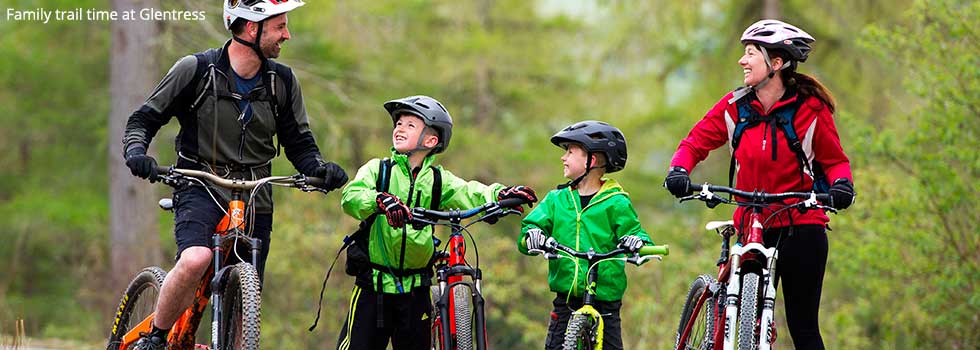 Family trail time at Glentress