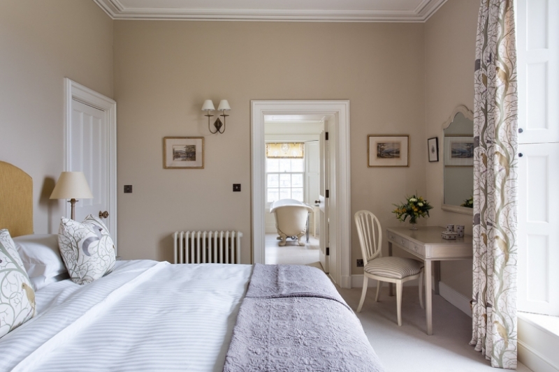 One of the bedrooms in the wing