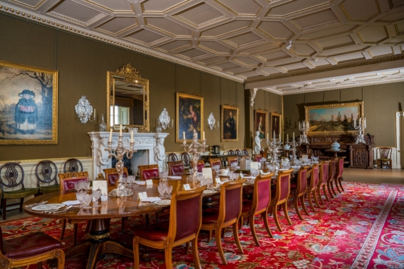The exquisite dining room at Bowhill House