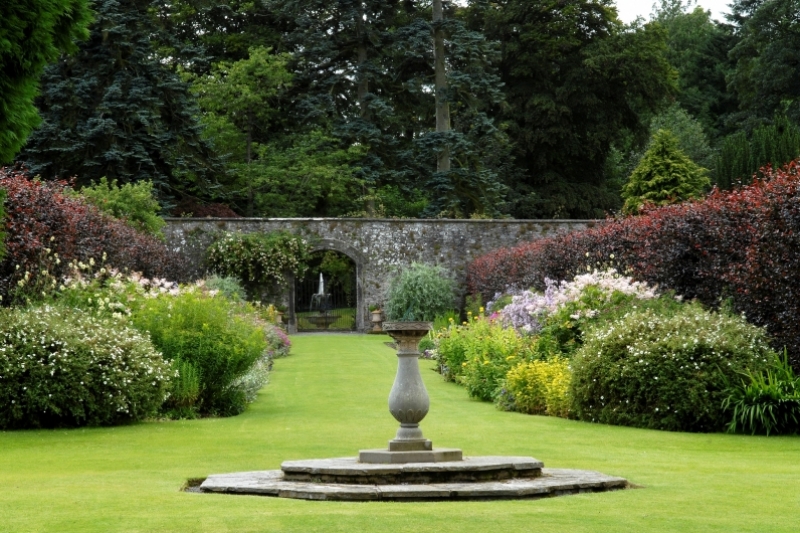 Part of the walled garden at Kailzie Gardens