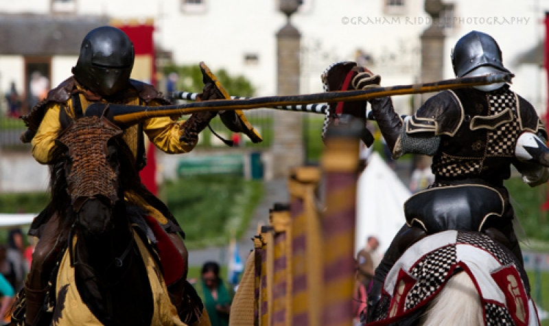 Action from Traquair Medieval Fayre 