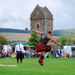 Action from the Peebles Highland Games 