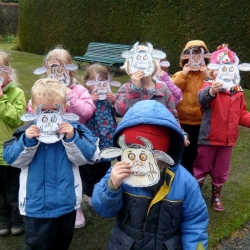 Playing outdoors with the Wellybooters