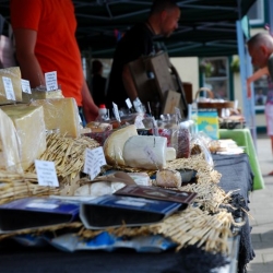 Saturday local food market, Peebles 