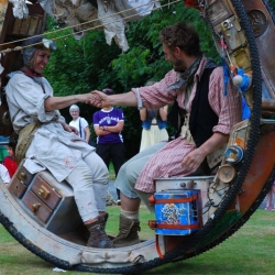 Physical theatre at Traquair Fair