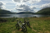 Exploring St Mary's Loch by electric bike